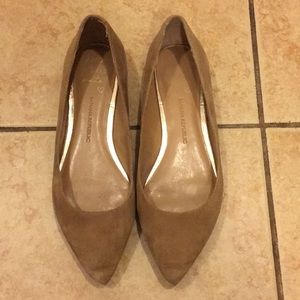 Banana Republic Tan suede flats. Size 7.
